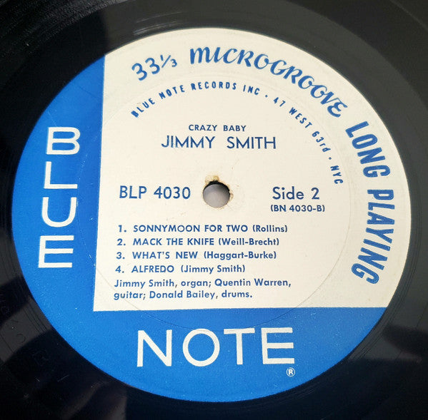 The Incredible Jimmy Smith* - Crazy! Baby (LP, Album, Mono, RP)