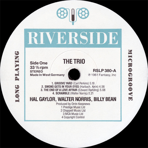 The Trio (10) - The Trio(LP, Album, RE)