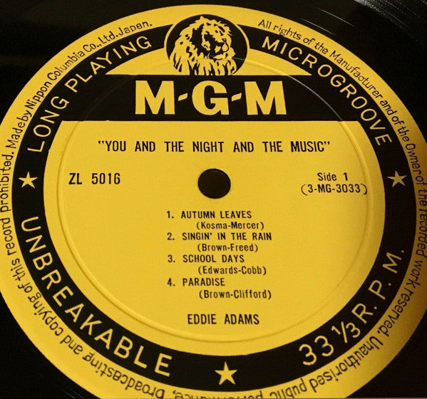 Edie Adams - あなたと夜と音楽 = You And The Night And The Music(LP, Comp)
