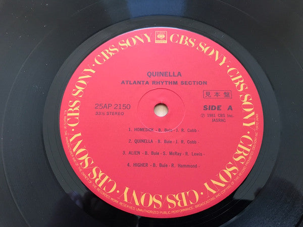 Atlanta Rhythm Section - Quinella (LP, Album, Promo)