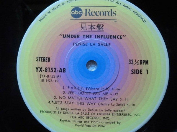 Denise LaSalle - Under The Influence (LP, Album, Promo)