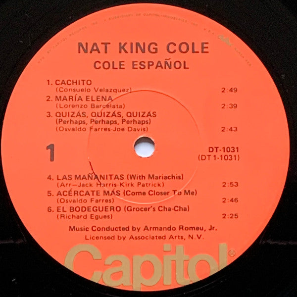 Nat King Cole - Cole Español (LP, Album, RE, Duo)