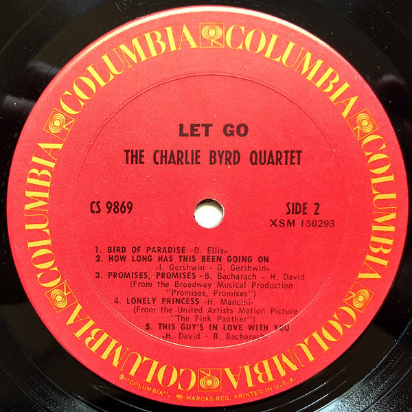 The Charlie Byrd Quartet - Let Go (LP, Album, RP)