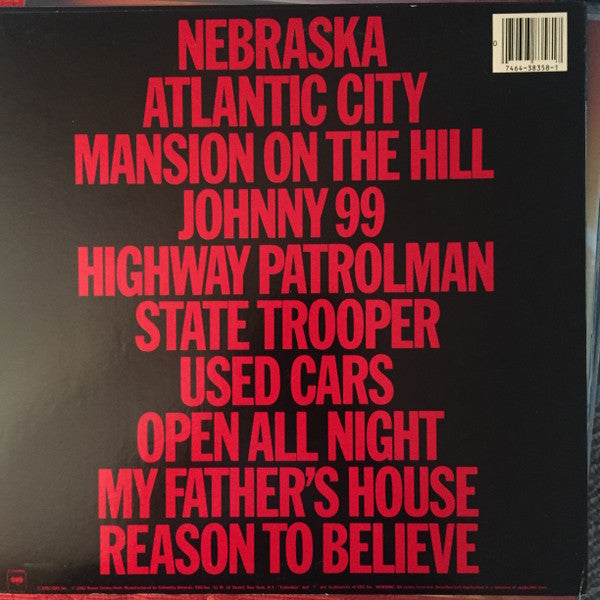 Bruce Springsteen - Nebraska (LP, Album, Car)