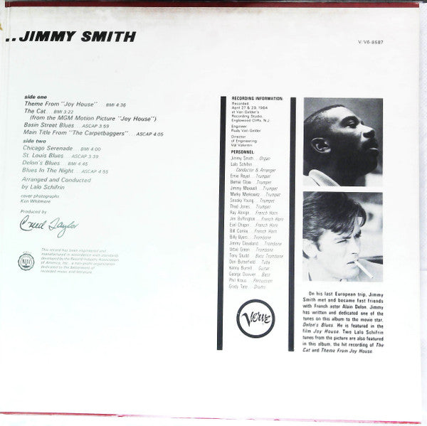 The Incredible Jimmy Smith* - The Cat (LP, Album, RP)