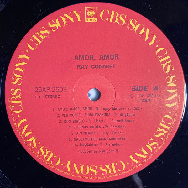 Ray Conniff - Amor, Amor (LP, Album)