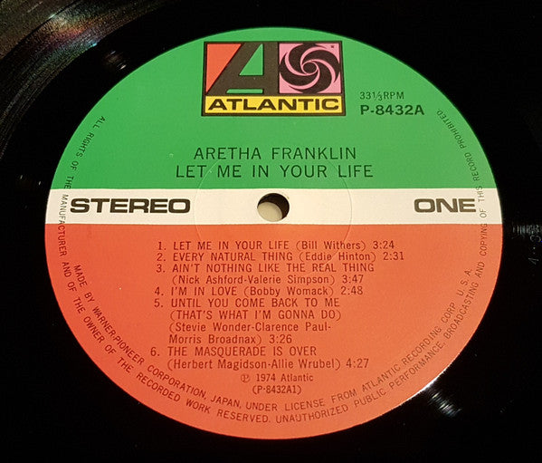 Aretha Franklin - Let Me In Your Life (LP, Album)