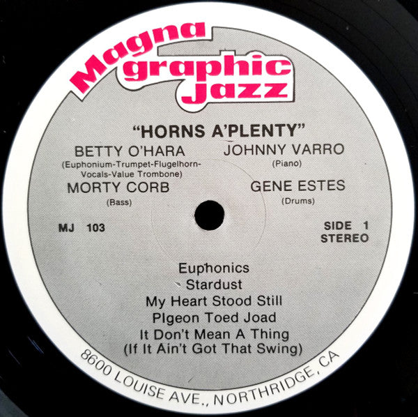 Betty O'Hara & Johnny Varro - Horns A'Plenty (LP, Album)