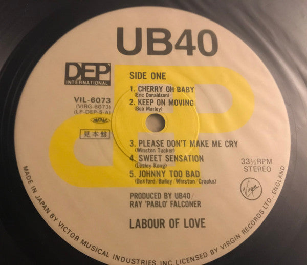 UB40 - Labour Of Love (LP, Album, Promo)