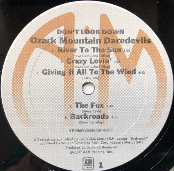 The Ozark Mountain Daredevils - Don't Look Down (LP, Album, Pit)
