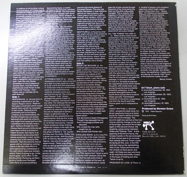Art Tatum - The Tatum Solo Masterpieces, Vol. 3 (LP, Album, Mono)