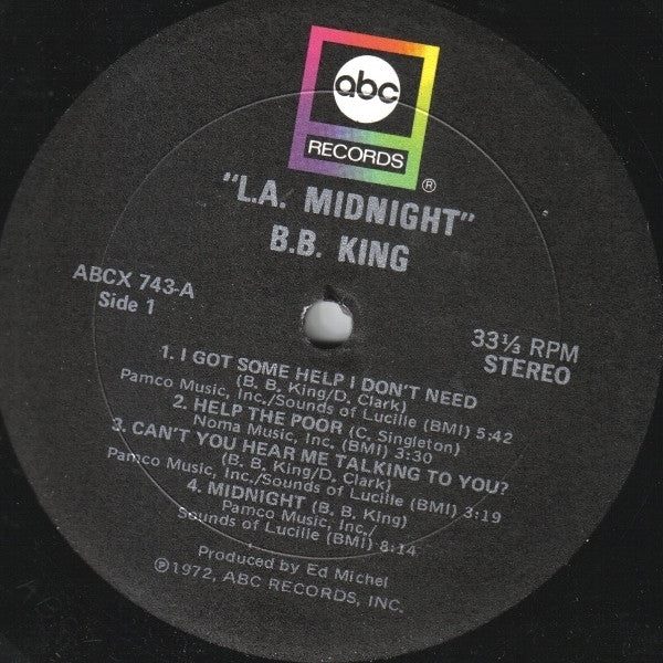 B.B. King - L.A. Midnight (LP, Album)