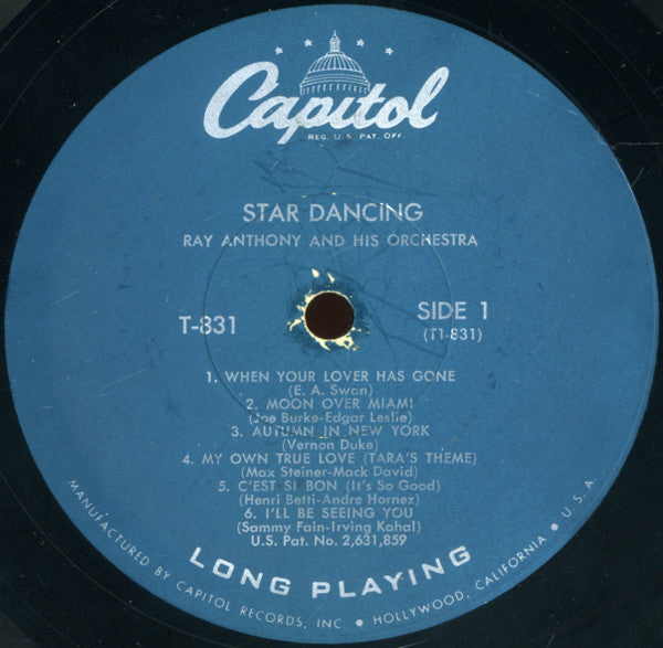 Ray Anthony And His Orchestra* - Star Dancing (LP, Album, Mono)
