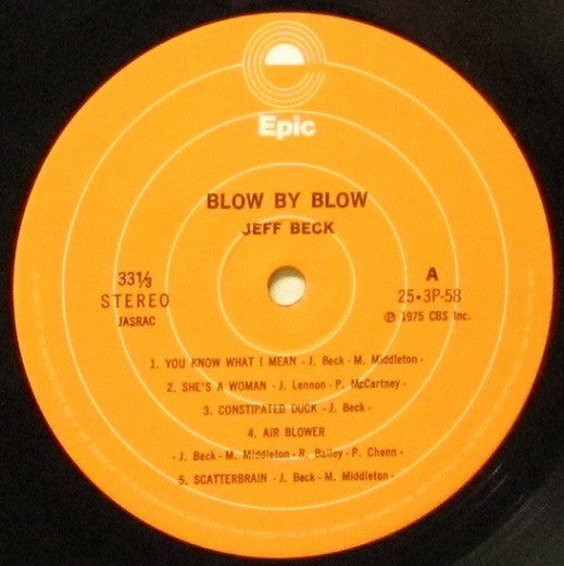 Jeff Beck - Blow By Blow (LP, Album, RE)