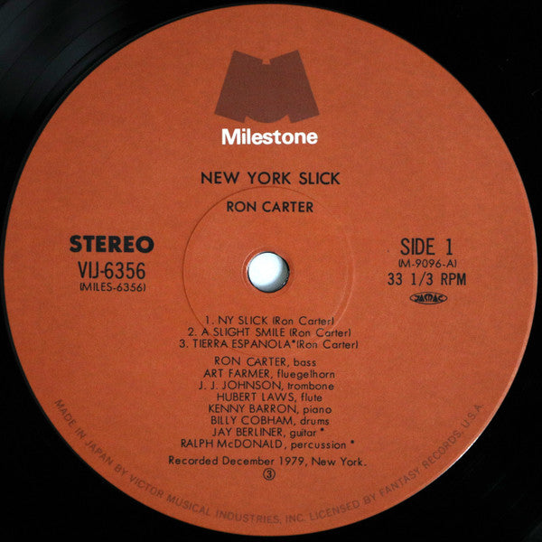 Ron Carter - New York Slick (LP, Album)
