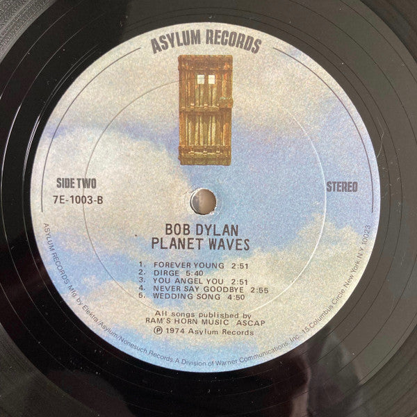 Bob Dylan - Planet Waves (LP, Album, Tex)