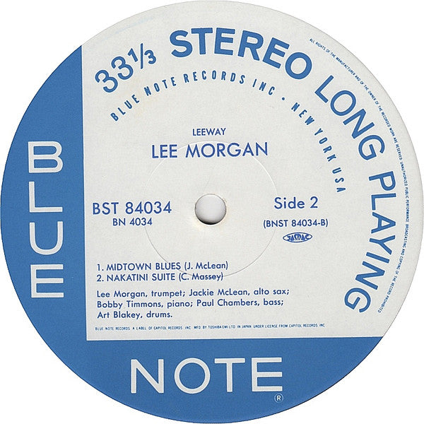 Lee Morgan - Leeway (LP, Album, Ltd, RE)