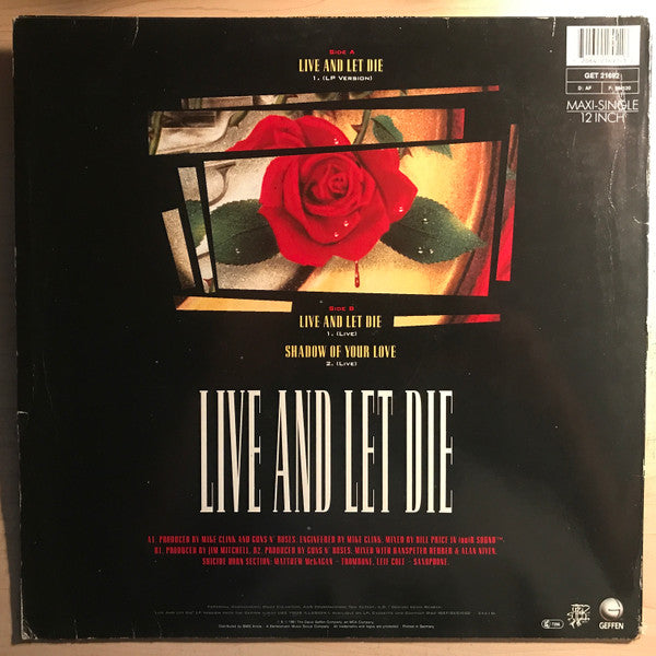 Guns N' Roses - Live And Let Die (12"", Maxi)