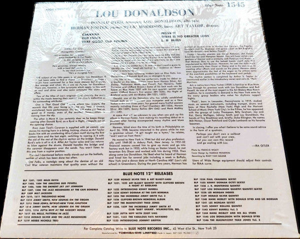 Lou Donaldson Quintet - Wailing With Lou (LP, Album, Mono, RE)
