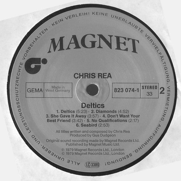 Chris Rea - Deltics (LP, Album, RE)