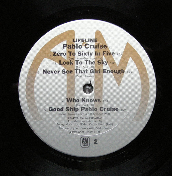 Pablo Cruise - Lifeline (LP, Album, Pit)