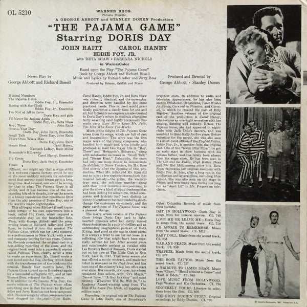 Doris Day - Original Motion Picture Sound Track ""The Pajama Game""...