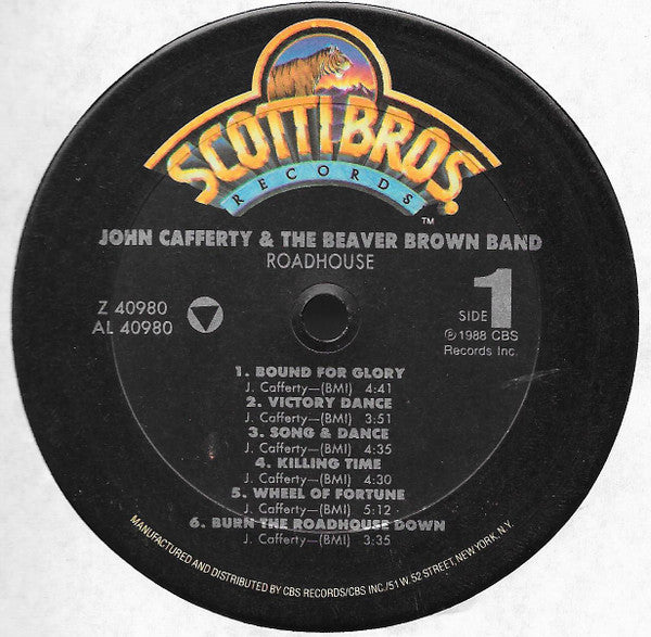 John Cafferty And The Beaver Brown Band - Roadhouse (LP, Album)