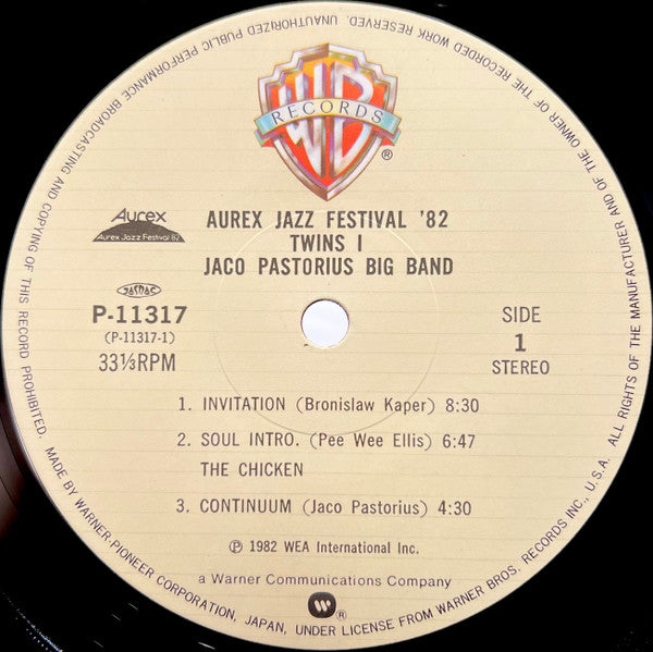 Jaco Pastorius Big Band - Twins I (Aurex Jazz Festival '82) = オーレック...