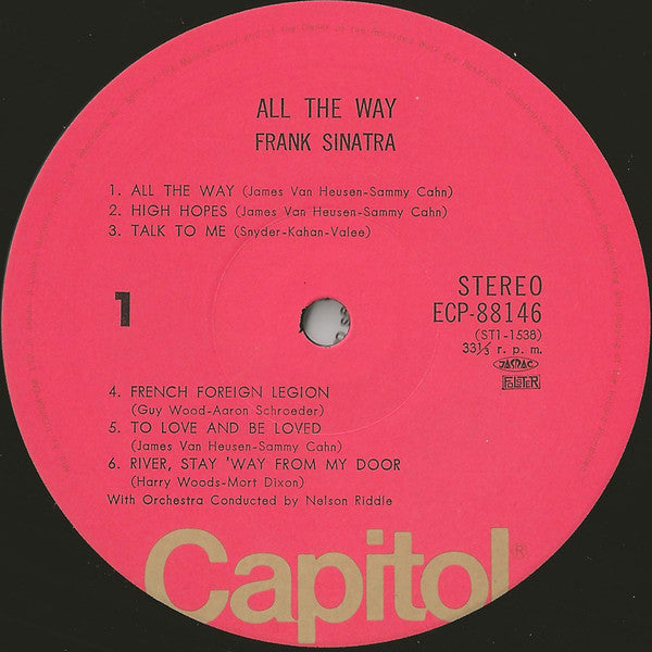Frank Sinatra - All The Way (LP, Comp)