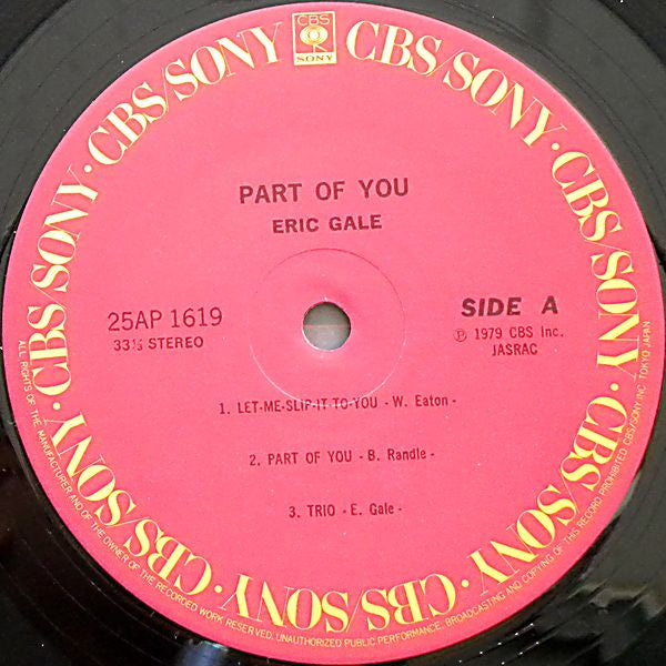 Eric Gale - Part Of You (LP, Album)