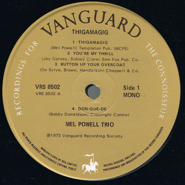 Mel Powell Trio - Thigamagig (LP, RE)