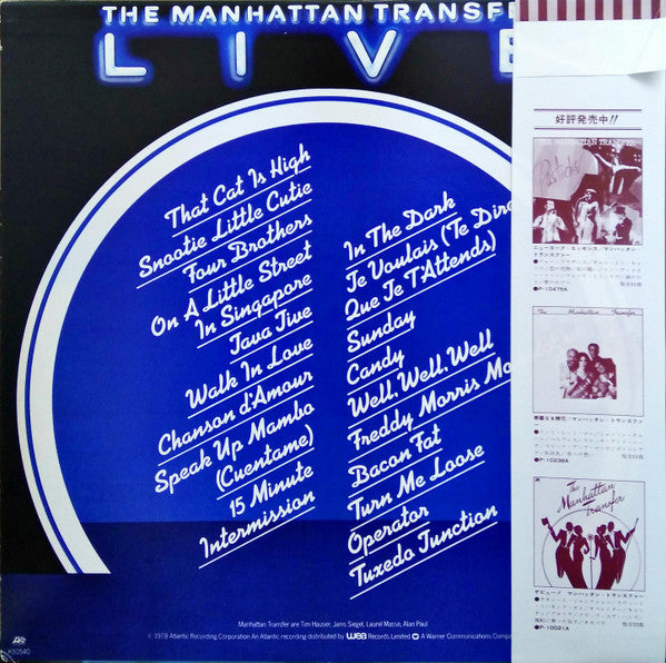 The Manhattan Transfer - Live (LP, Album)