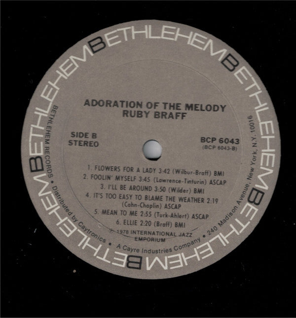 Ruby Braff - Adoration Of The Melody (LP, Comp)