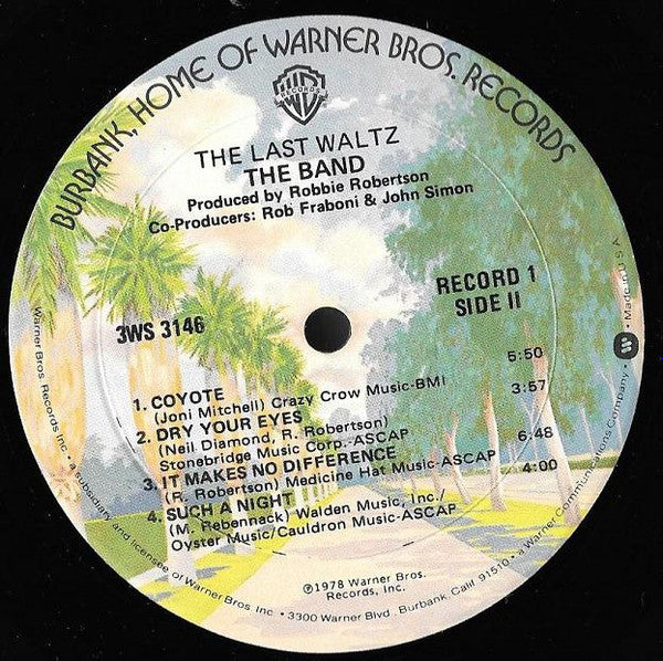 The Band - The Last Waltz (3xLP, Album, Mon)