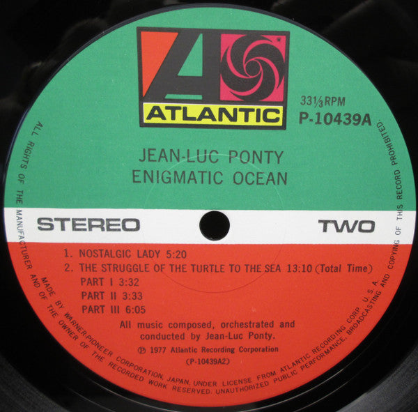 Jean-Luc Ponty - Enigmatic Ocean (LP, Album)