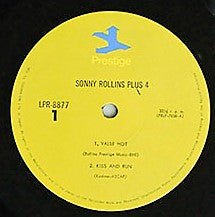 Sonny Rollins - Plus 4 (LP, Album, RE)