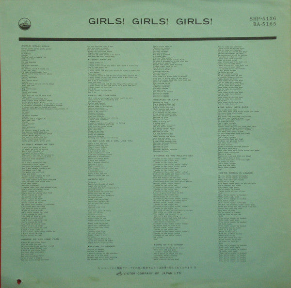 Elvis* - Girls! Girls! Girls! (LP, Album)