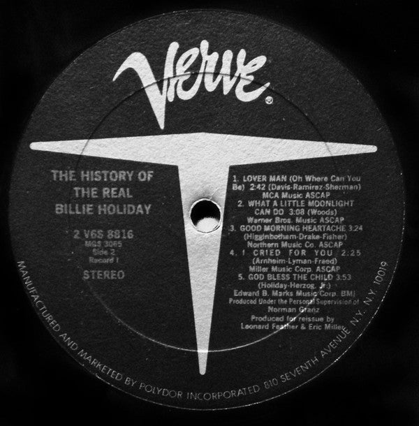Billie Holiday - History Of The Real Billie Holiday(2xLP, Comp, RE,...