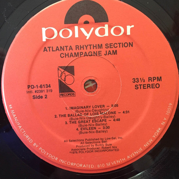 Atlanta Rhythm Section - Champagne Jam (LP, Album, RE, Hau)