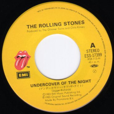 Rolling Stones* - Undercover Of The Night (7"", Single)