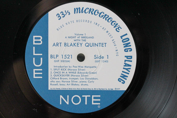 Art Blakey Quintet - A Night At Birdland Volume 1(LP, Album, Limite...