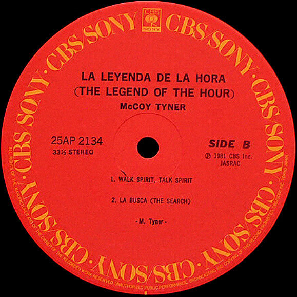 McCoy Tyner - La Leyenda De La Hora = The Legend Of The Hour(LP, Al...