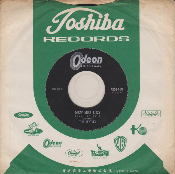 The Beatles - Dizzy Miss Lizzy / Anna (Go To Him) (7"", Single, Mono)