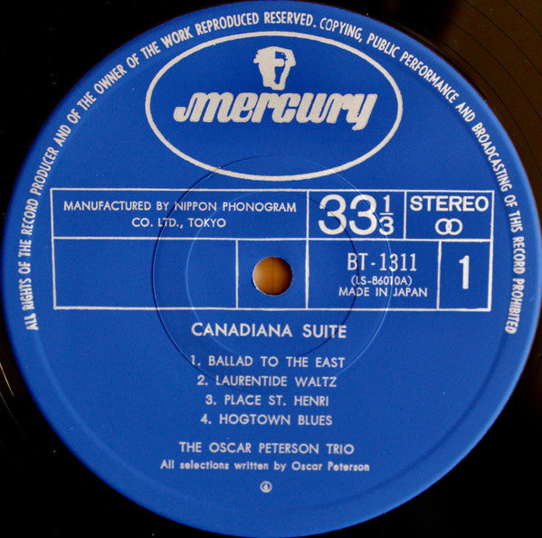 The Oscar Peterson Trio - Canadiana Suite (LP, Album)