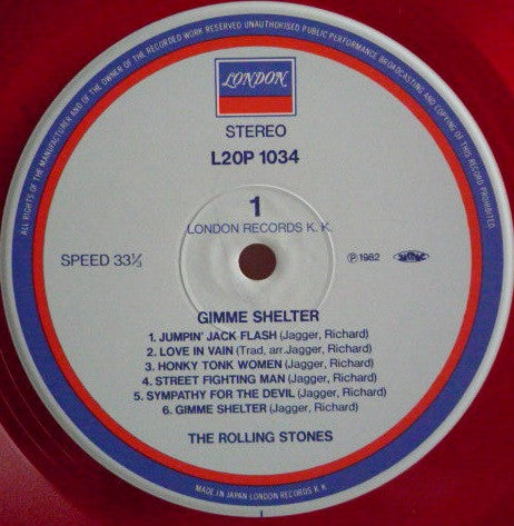 The Rolling Stones - Gimme Shelter (LP, Comp, RE, Red)