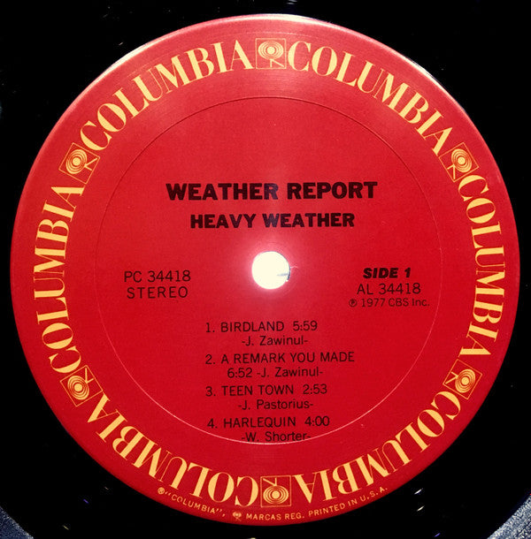 Weather Report - Heavy Weather (LP, Album, San)