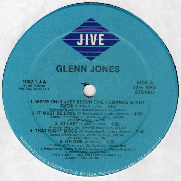 Glenn Jones - Glenn Jones (LP, Album)