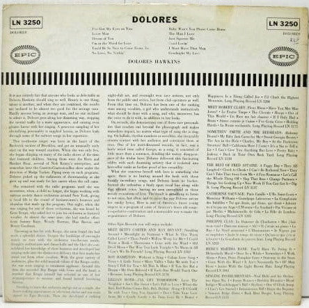 Dolores Hawkins - Dolores (LP, Album, Mono)