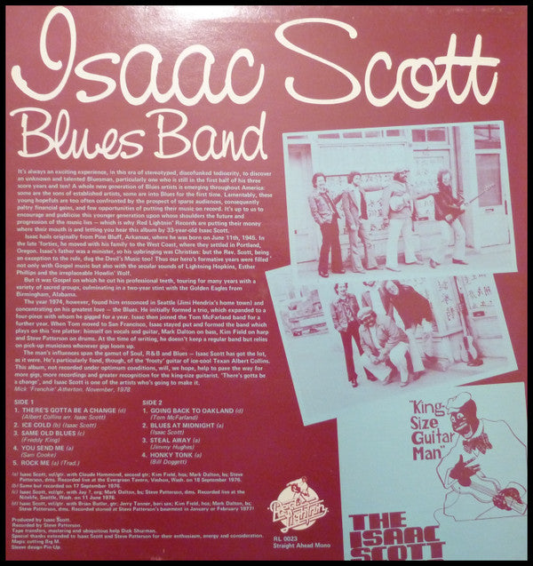 Isaac Scott Blues Band - Isaac Scott Blues Band (LP, Album, Mono)