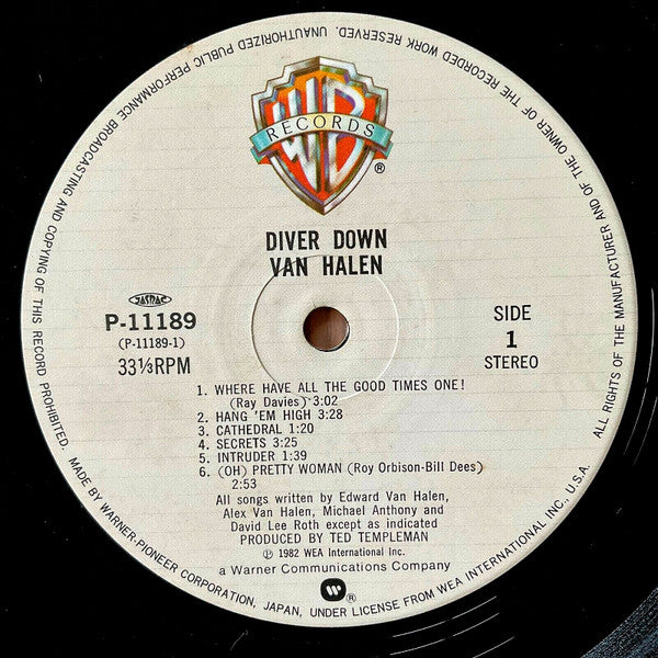 Van Halen - Diver Down (LP, Album)